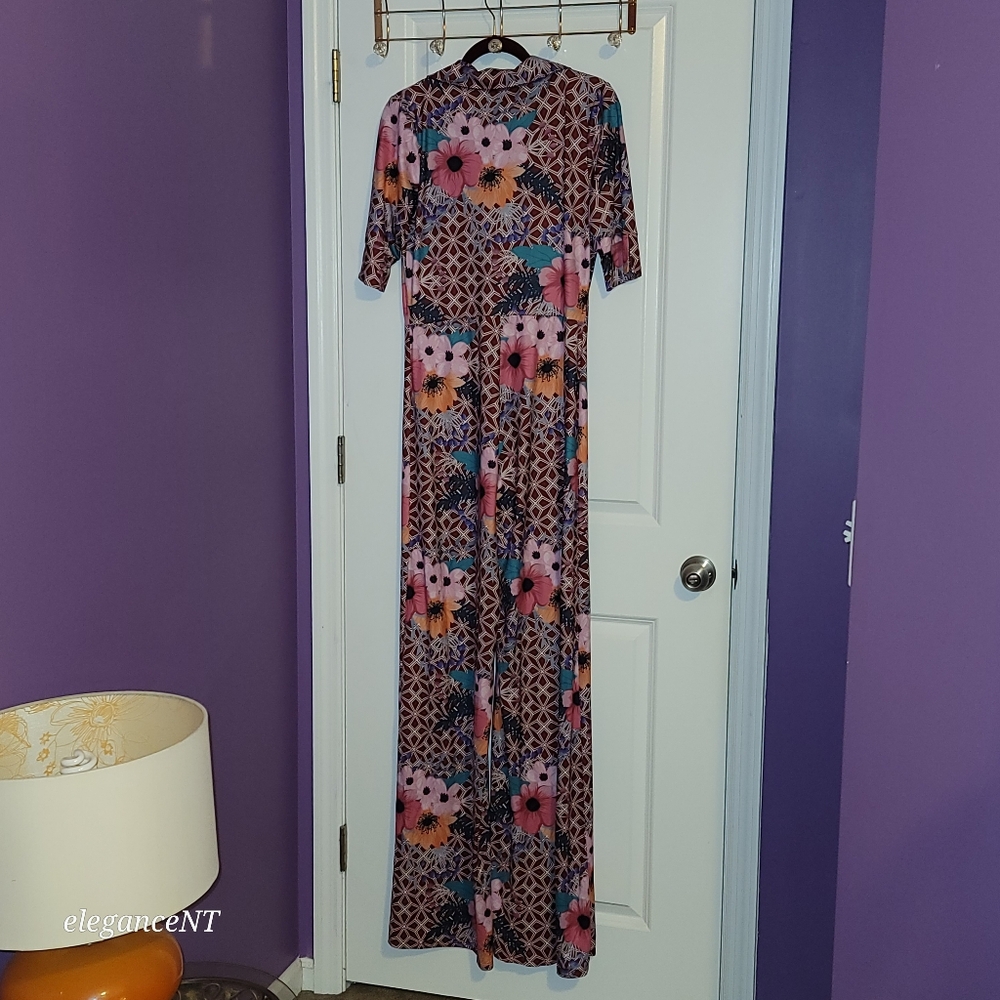 Goodtimes USA GooFloral Short Sleeve Jumpsuit Sz: XL NWT - Picture 7 of 8